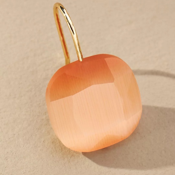 Anthropologie Floating Crystal Earrings Terracotta New Never Worn - Picture 2 of 5